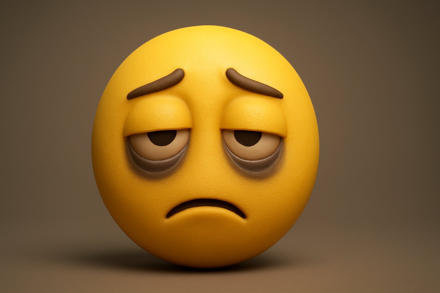 Emoji Face with Bags Under Eyes: Symbol of Modern Exhaustion